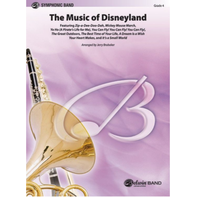 Music of Disneyland Arr. Jerry Brubaker Concert Band Chart Grade 4-Concert Band Chart-Alfred-Engadine Music