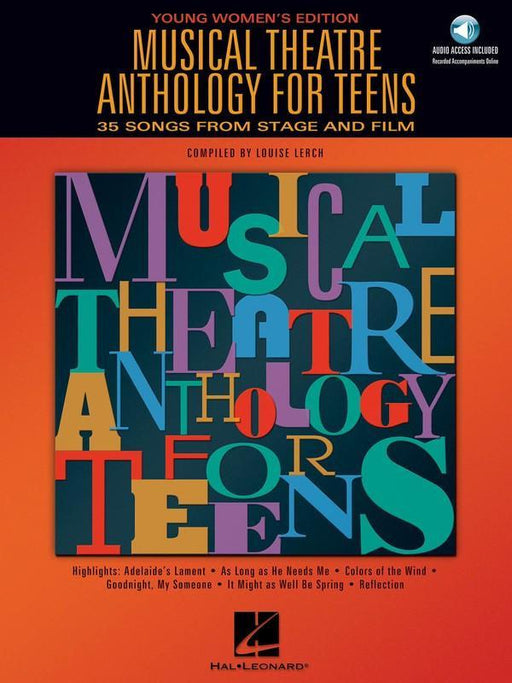 Musical Theatre Anthology for Teens, Women Book & Online Audio-Vocal-Hal Leonard-Engadine Music