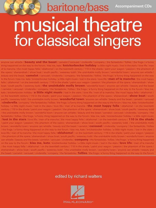 Musical Theatre for Classical Singers, Baritone/Bass Accompaniment CDs-Vocal-Hal Leonard-Engadine Music