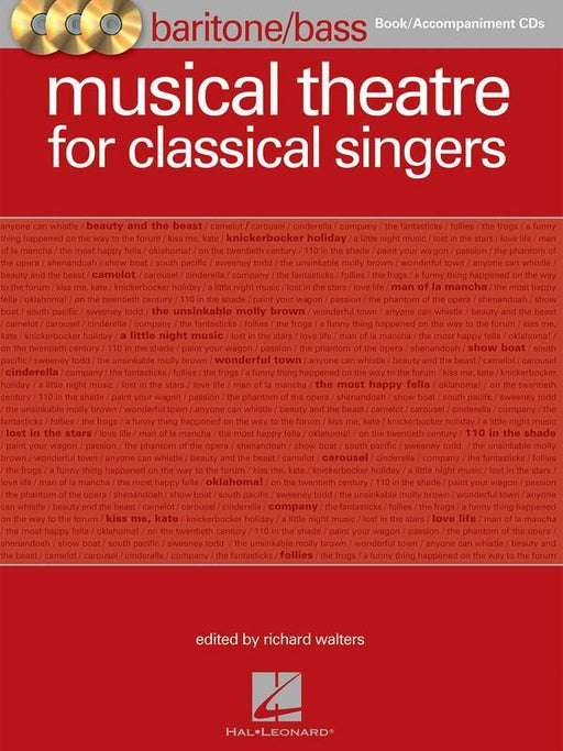 Musical Theatre for Classical Singers, Baritone/Bass Book & CD-Vocal-Hal Leonard-Engadine Music