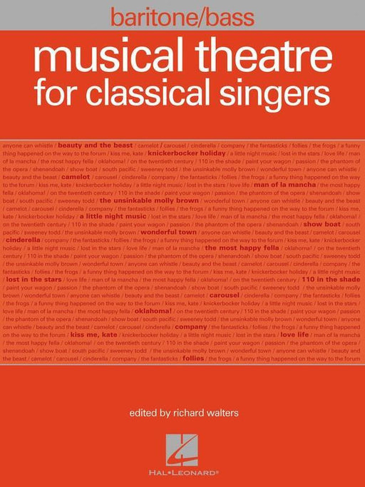 Musical Theatre for Classical Singers, Baritone/Bass-Vocal-Hal Leonard-Engadine Music