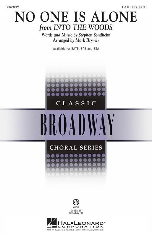 No One Is Alone (from Into the Woods), Stephen Sondheim Arr. Mark Brymer Choral Showtrax CD-Choral-Hal Leonard-Engadine Music