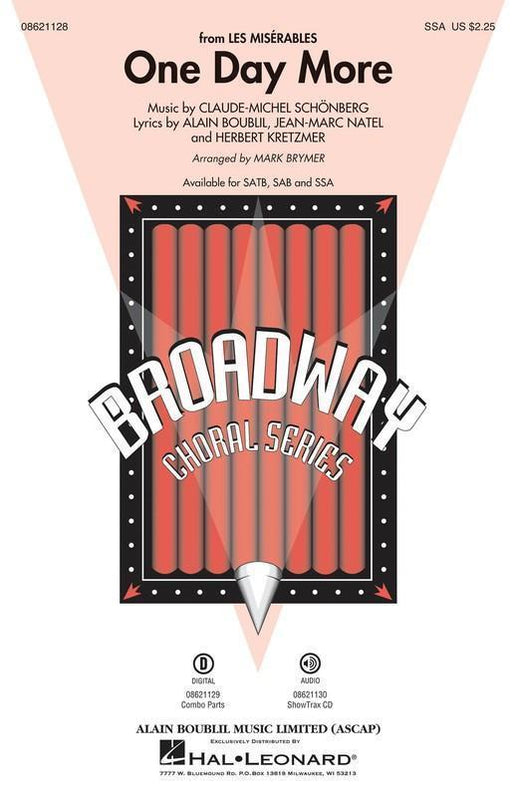 One Day More (from Les Misérables) Arr. Mark Brymer Choral-Choral-Hal Leonard-SSA-Engadine Music