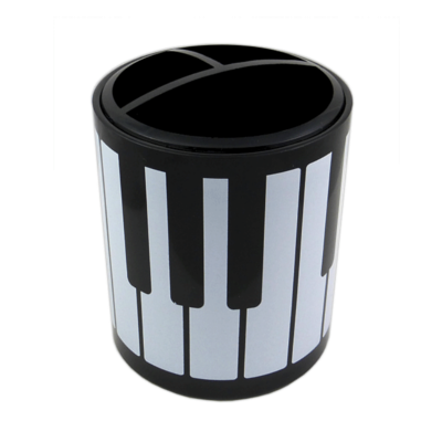 Pen Holder Keyboard Design Round Plastic-Stationery-Engadine Music-Engadine Music