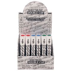 Pen & Pencil Set Plastic Sheet Music-Stationery-Engadine Music-Engadine Music