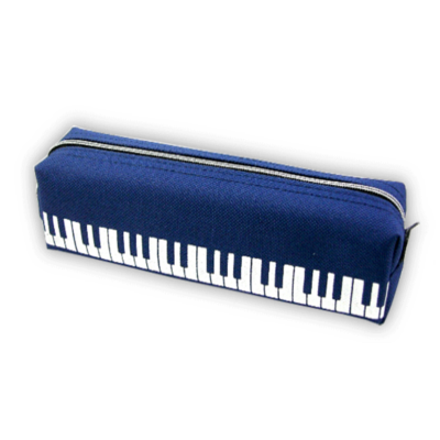 Pencil Case Keyboard Design Blue Material-Stationery-Engadine Music-Engadine Music