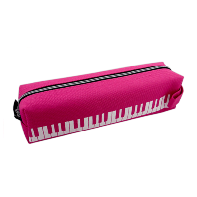 Pencil Case Keyboard Design Pink Material-Stationery-Engadine Music-Engadine Music