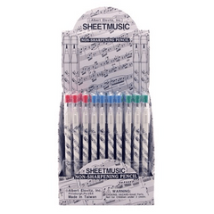 Pencil Plastic Sheet Music-Stationery-Engadine Music-Engadine Music