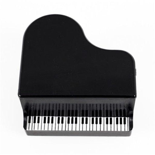 Pencil Sharpener Single Piano Shape Black
