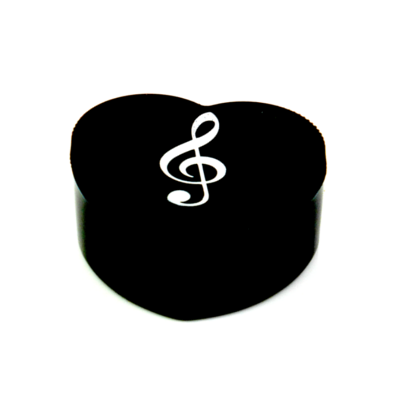 Pencil Sharpener Single Treble Clef Heart Shape-Stationery-Engadine Music-Engadine Music