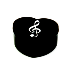 Pencil Sharpener Single Treble Clef Heart Shape-Stationery-Engadine Music-Engadine Music