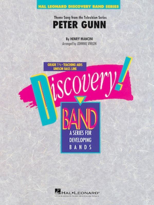 Peter Gunn, Mancini Arr. Johnnie Vinson Concert Band Grade 1.5-Concert Band-Hal Leonard-Engadine Music