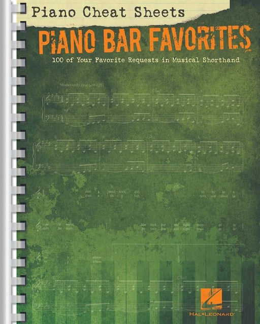 Piano Cheat Sheets: Piano Bar Favorites-Songbooks-Hal Leonard-Engadine Music