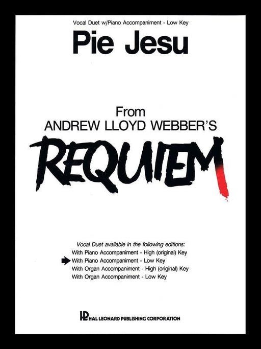 Pie Jesu (from Requiem), Vocal Duet Low Voice-Vocal-Hal Leonard-Engadine Music