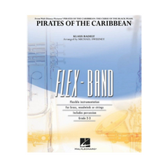 Pirates of the Caribbean, Badelt Arr. Michael Sweeney Flexband Arrangement Grade 2-3-Flexband Arrangement-Hal Leonard-Engadine Music