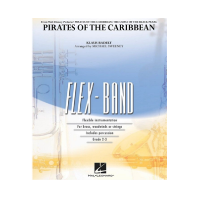 Pirates of the Caribbean, Badelt Arr. Michael Sweeney Flexband Arrangement Grade 2-3-Flexband Arrangement-Hal Leonard-Engadine Music