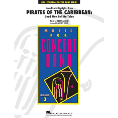 Pirates of the Caribbean: Dead Men Tell No Tales, Geoff Zanelli Arr. Michael Brown Concert Band Chart Grade 3-Concert Band Chart-Hal Leonard-Engadine Music