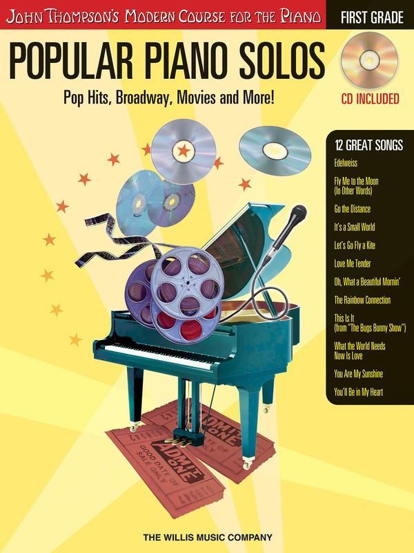 Popular Piano Solos - Grade 1 - Book/CD Pack-Piano & Keyboard-Hal Leonard-Engadine Music