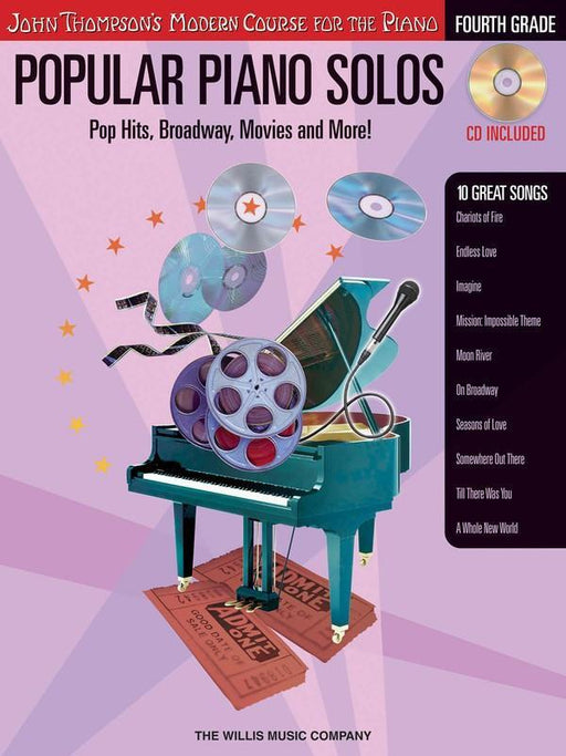 Popular Piano Solos - Grade 4 - Book/CD Pack-Piano & Keyboard-Hal Leonard-Engadine Music