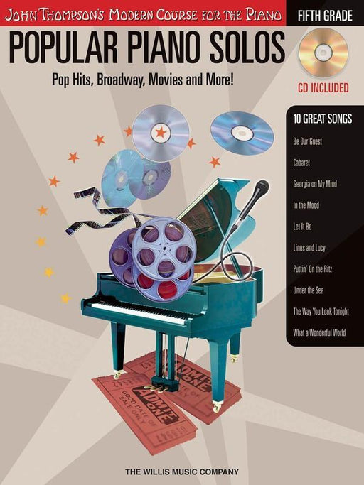 Popular Piano Solos - Grade 5 - Book/CD Pack-Piano & Keyboard-Hal Leonard-Engadine Music