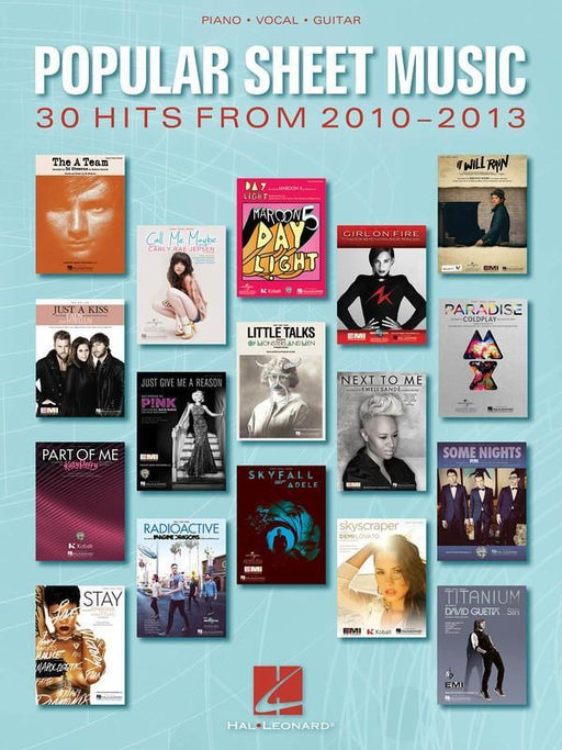 Popular Sheet Music - 30 Hits from 2010-2013-Songbooks-Hal Leonard-Engadine Music