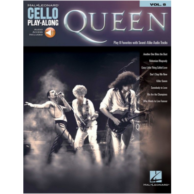 Queen - Cello Play-Along Volume 8-Instrumental Solo Series-Hal Leonard-Engadine Music