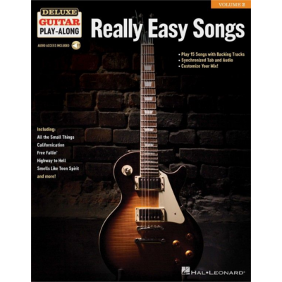 Really Easy Songs, Deluxe Guitar Play-Along Volume 2-Guitar & Folk-Hal Leonard-Engadine Music