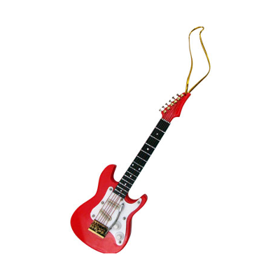 Red Electric Guitar Ornament 5"-Christmas-Engadine Music-Engadine Music