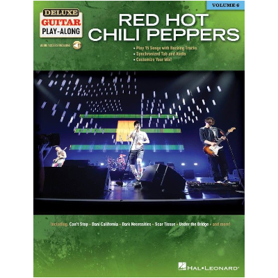 Red Hot Chili Peppers Deluxe Guitar Play-Along Volume 6-Guitar & Folk-Hal Leonard-Engadine Music