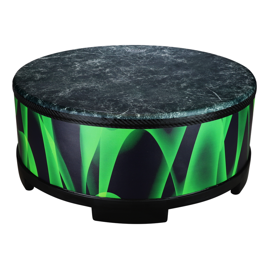Remo Green and Clean 18” Gathering Drum.  - Green & Black
