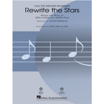 Rewrite the Stars, Pasek & Paul Arr. Roger Emerson Choral Showtrax CD-Choral-Hal Leonard-Engadine Music