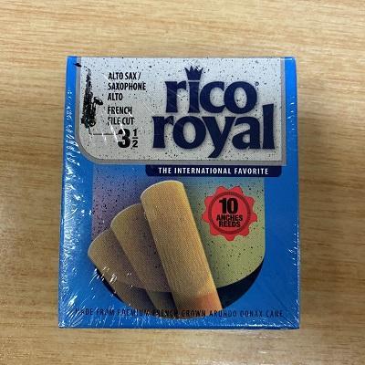 Rico Royal Alto Sax Reed Size 3.5, 10 Box