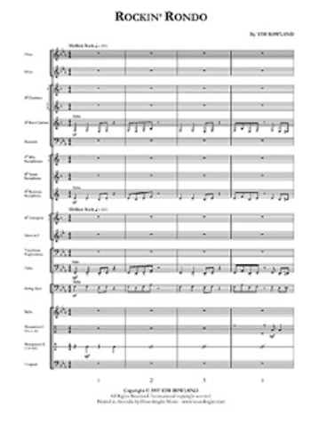 Rockin' Rondo, Tim Rowland Concert Band Grade 2-Concert Band-Hosenbugler-Engadine Music