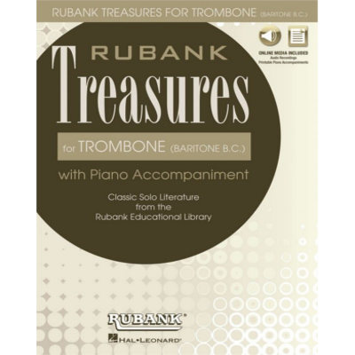 Rubank Treasures for Trombone (Baritone B.C.)-Brass-Hal Leonard-Engadine Music