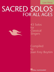 Sacred Solos for All Ages - Low Voice-Vocal-Hal Leonard-Engadine Music
