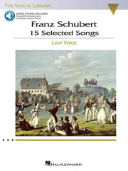 Schubert - 15 Selected Songs, Low Voice-Vocal-Hal Leonard-Engadine Music