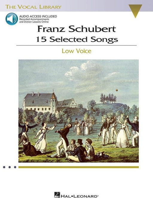 Schubert - 15 Selected Songs, Low Voice-Vocal-Hal Leonard-Engadine Music