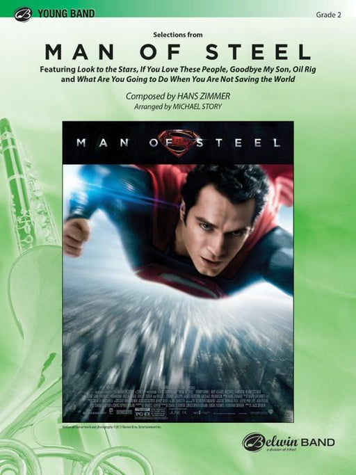 Selections from Man of Steel, Arr. Michael Story Concert Band Grade 2-Concert Band-Alfred-Engadine Music