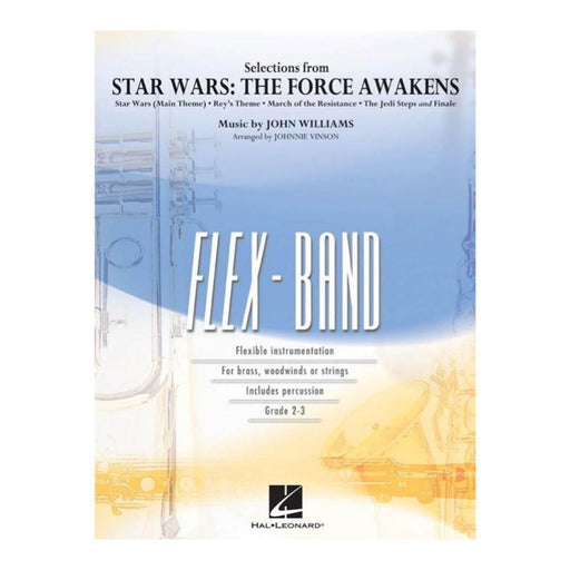 Selections from Star Wars: The Force Awakens, Williams Arr. Johnnie Vinson Flexband Arrangement Grade 2-3-Flexband Arrangement-Hal Leonard-Engadine Music