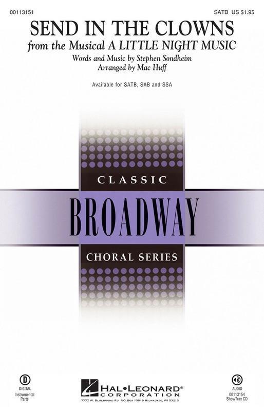 Send in the Clowns, Stephen Sondheim Arr. Mac Huff Choral Showtrax CD-Choral-Hal Leonard-Engadine Music