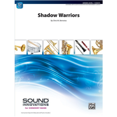 Shadow Warriors, Chris M. Bernotas Concert Band Chart Grade 1-Concert Band Chart-Alfred-Engadine Music