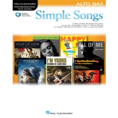 Simple Songs for Alto Sax-Instrumental Solo Series-Hal Leonard-Engadine Music