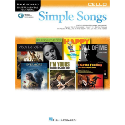 Simple Songs for Cello-Instrumental Solo Series-Hal Leonard-Engadine Music
