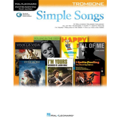 Simple Songs for Trombone-Instrumental Solo Series-Hal Leonard-Engadine Music