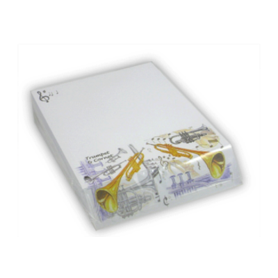 Slant Pad Trumpet Design-Stationery-Engadine Music-Engadine Music