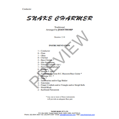 Snake Charmer, Arr. Joan Thorp Concert Band Chart Grade 1-Concert Band Chart-Thorp Music-Engadine Music