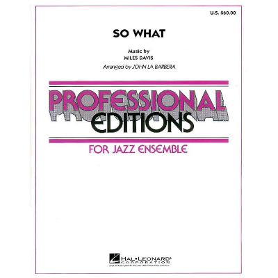 So What Arr. John La Barbera Stage Band Chart Grade 5-Stage Band chart-Hal Leonard-Engadine Music