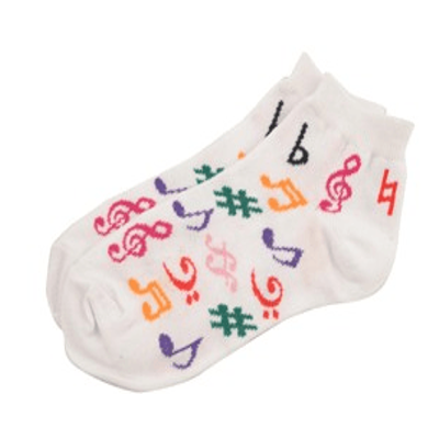 Socks Music Notes Ankle Sock Women-Clothing & Bags-Engadine Music-Engadine Music