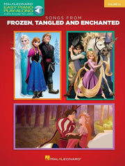 Songs from Frozen, Tangled and Enchanted, Easy Piano CD Play-Along Volume 32-Piano & Keyboard-Hal Leonard-Engadine Music