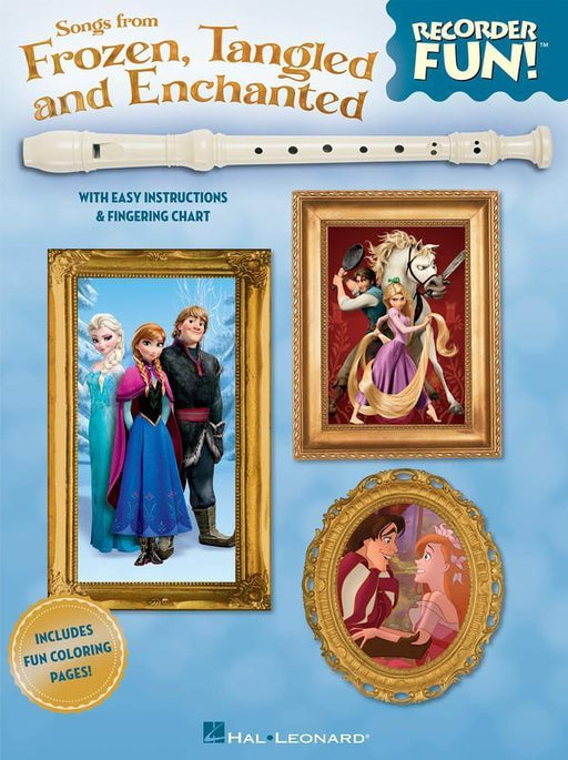 Songs from Frozen, Tangled and Enchanted - Recorder Fun!-Woodwind-Hal Leonard-Engadine Music